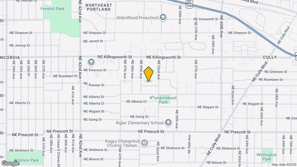 5023 NE Sumner St Mapa y Detalles de la Ubicación