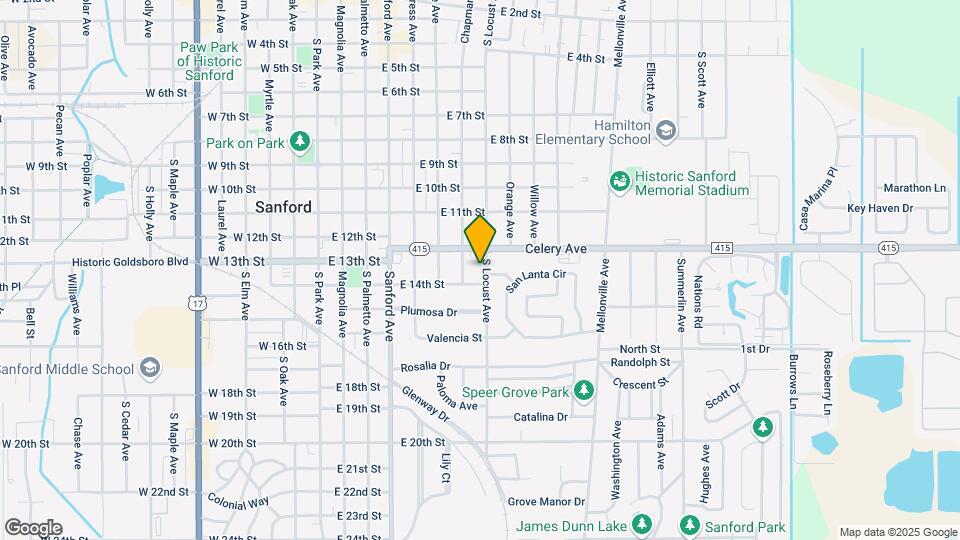 1308 S Locust Ave Map and Location Details