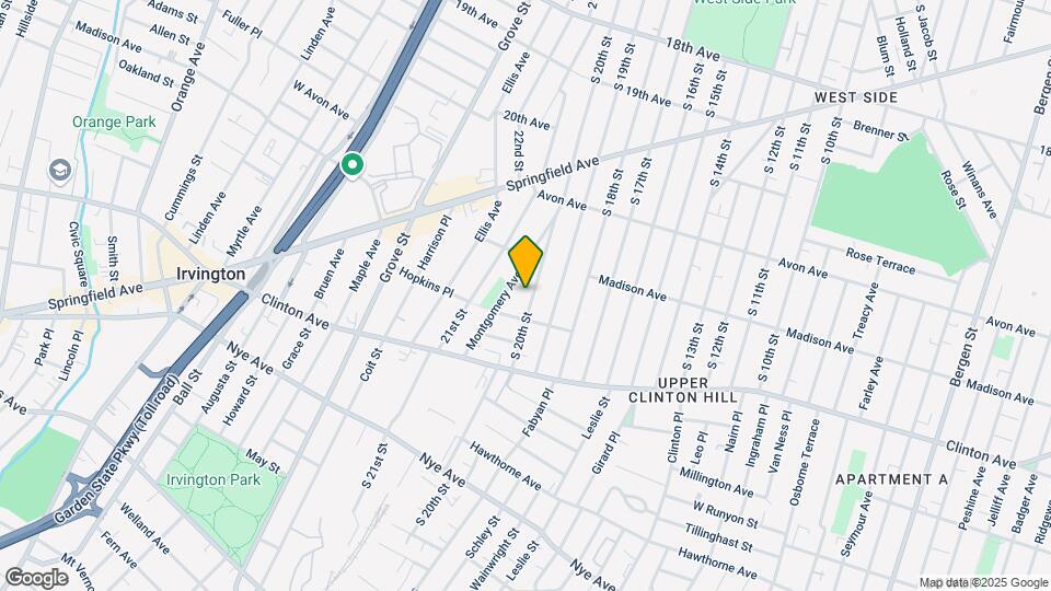 889 S 20th St, Unit Newly renovated apartment Map and Location Details