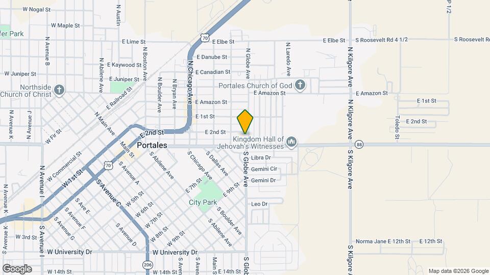 208 S Globe Ave Map and Location Details