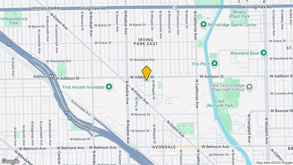 3547 N Albany Ave Map and Location Details