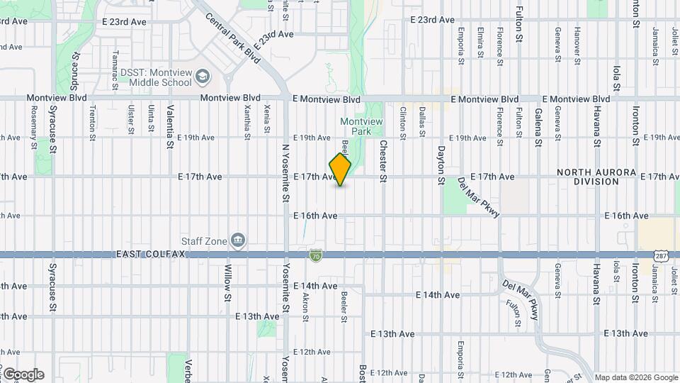 1641 Beeler St Map and Location Details