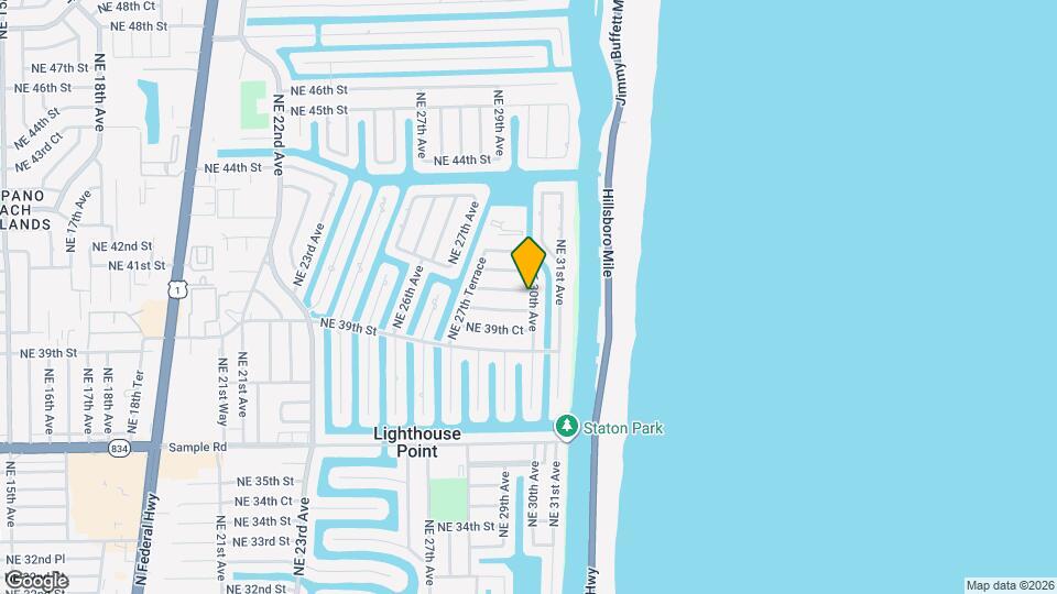 2910 NE 40th Ct Map and Location Details
