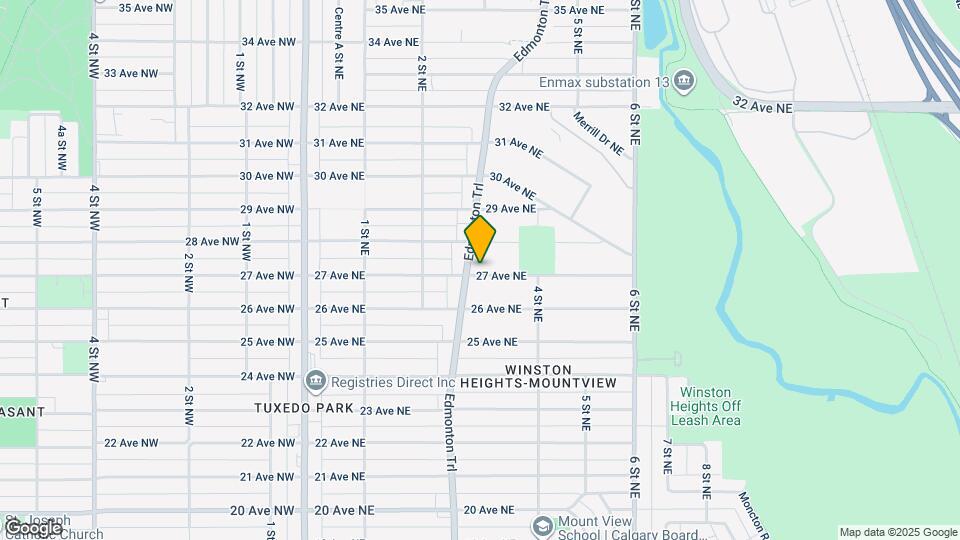 408-427 27 Ave NE Map and Location Details