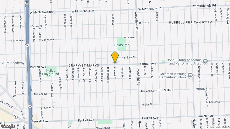 15818 Puritan Ave Mapa y Detalles de la Ubicación