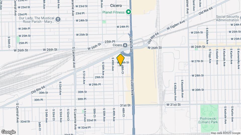 2812 S 48th Ct Map and Location Details