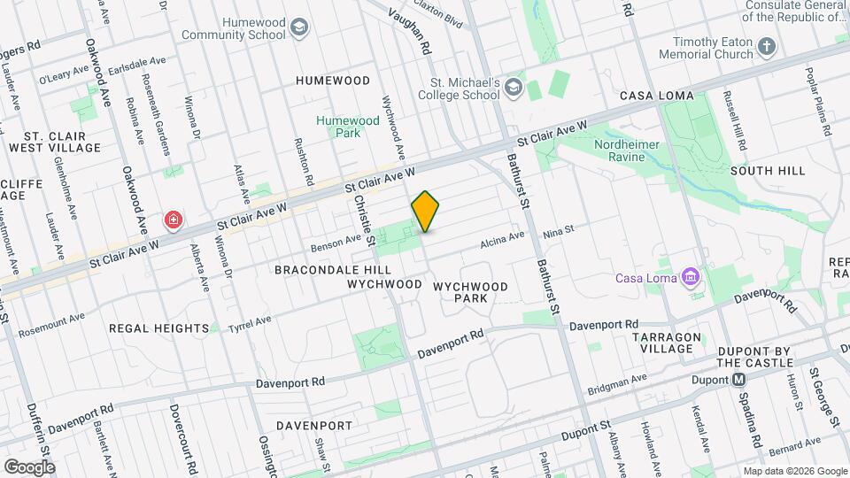 45 Wychwood Ave Map and Location Details