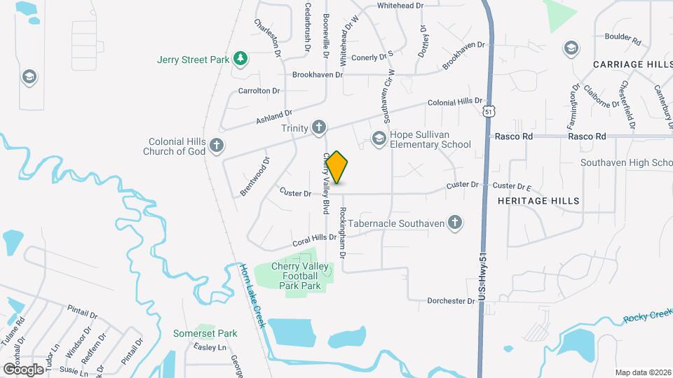 1984 Custer Dr Map and Location Details