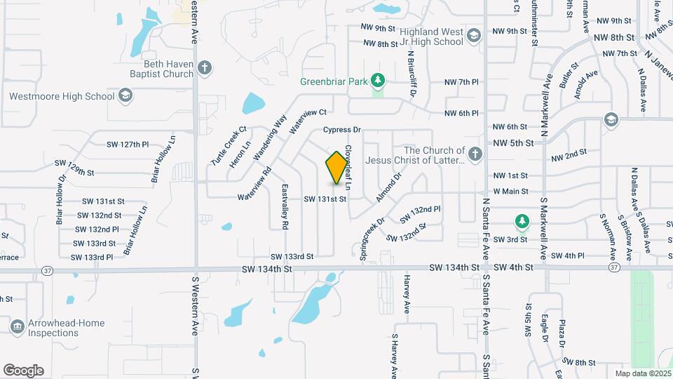 13172 Eastridge Dr Map and Location Details