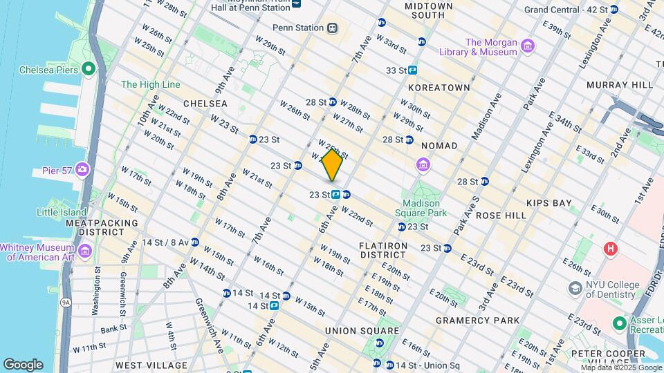 120 W 23rd St Map and Location Details