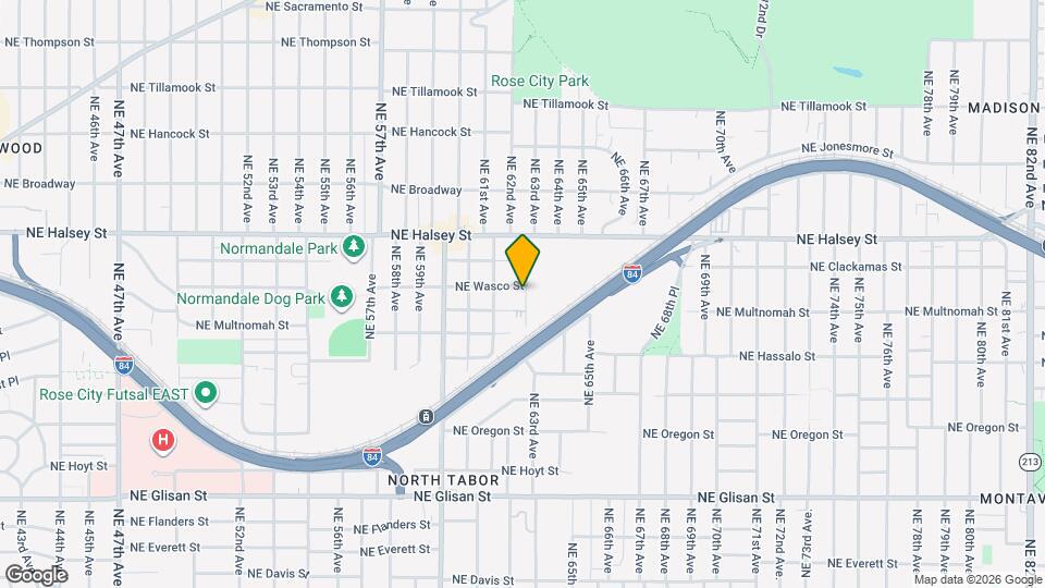 6248 NE Wasco St Map and Location Details