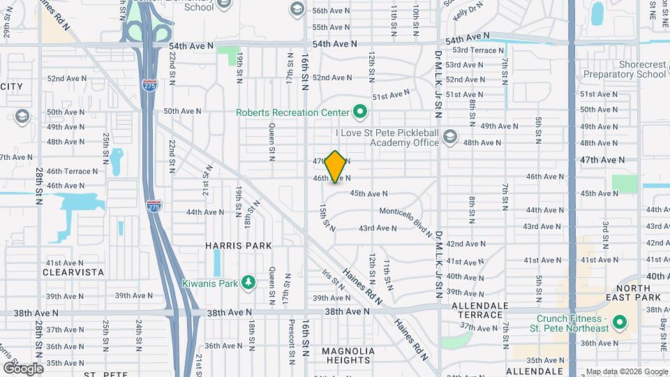 1401 45th Ave N Map and Location Details