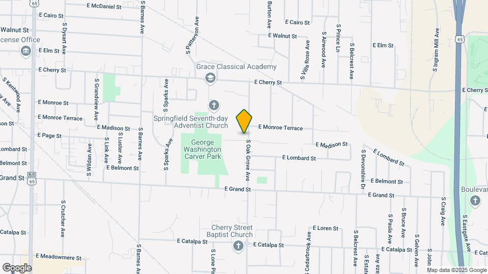 805 S Oak Grove Ave Map and Location Details