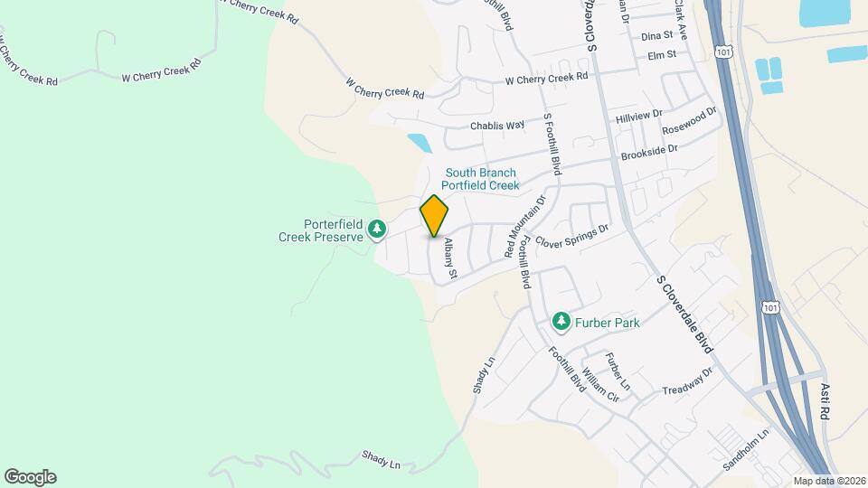 286 Red Mountain Dr Map and Location Details