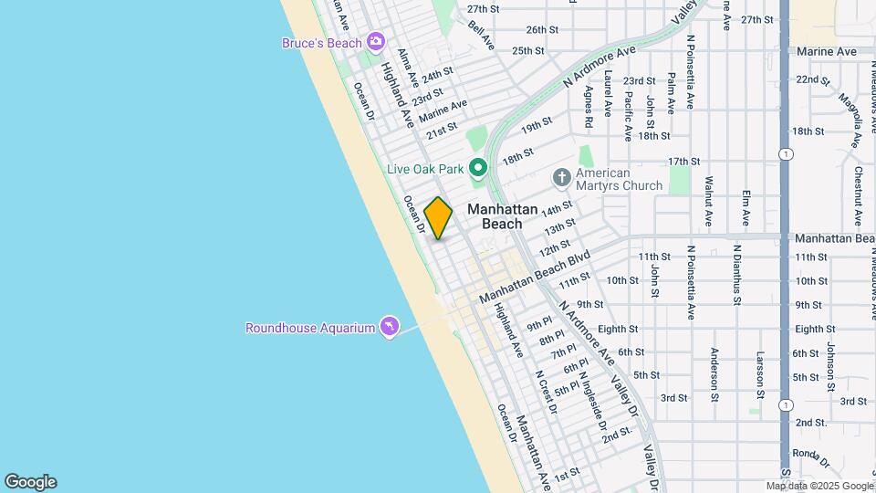128 15th St, Unit A Lower Map and Location Details
