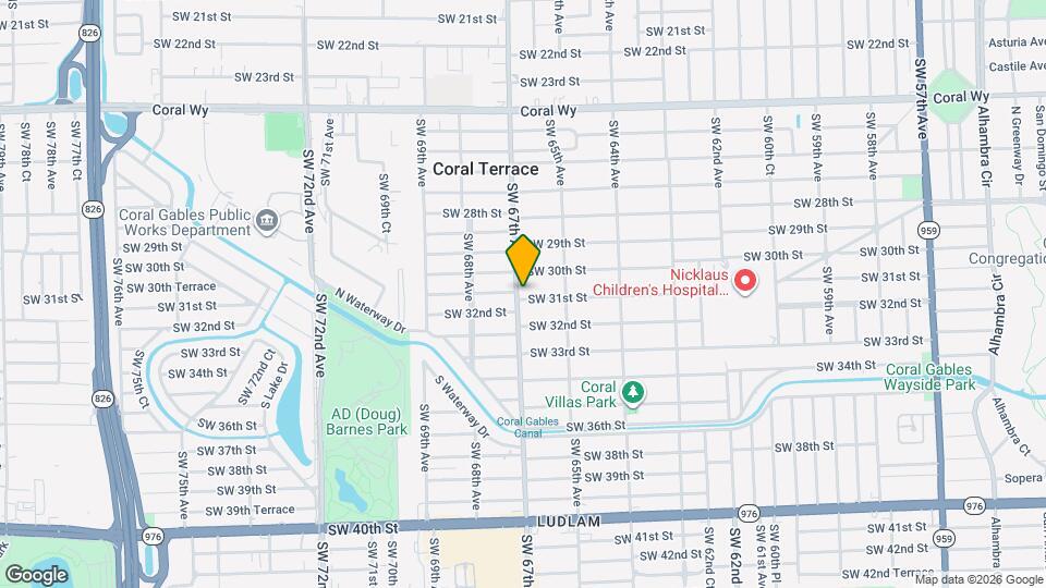 6595 SW 31st St Map and Location Details