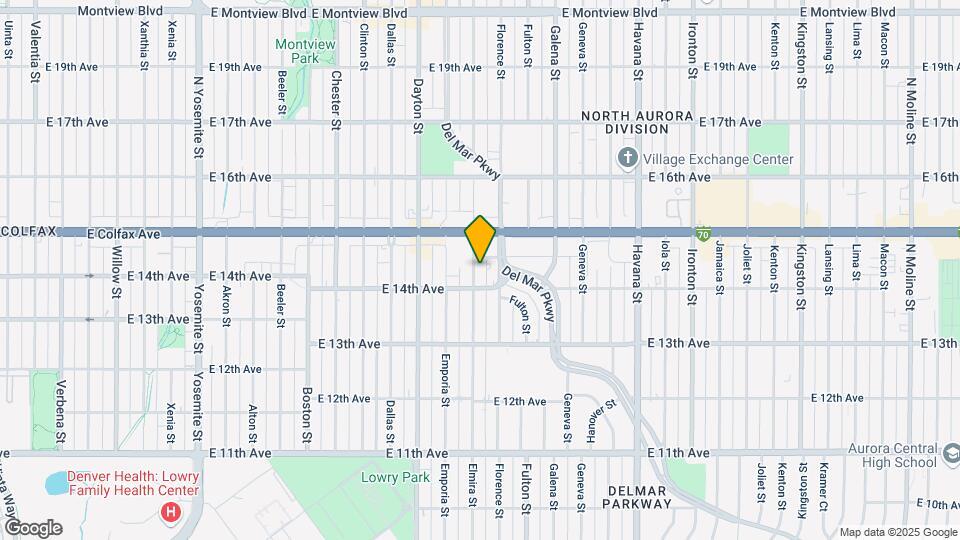 1450 Elmira St Map and Location Details