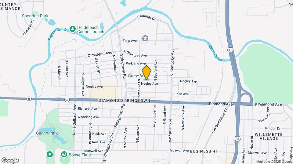 824 Negley Map and Location Details