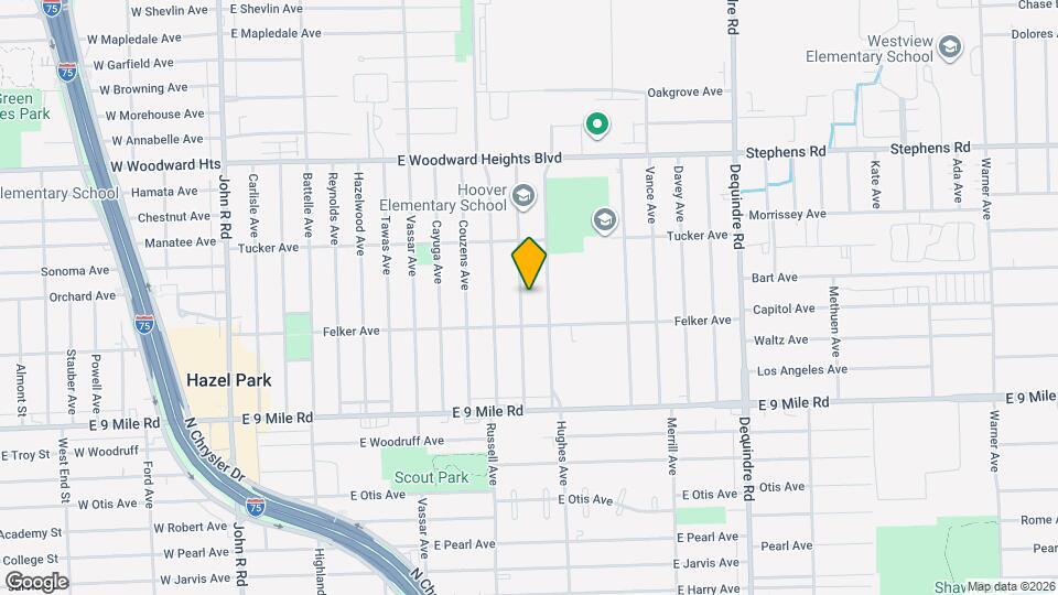 23352 Hoover Ave Map and Location Details