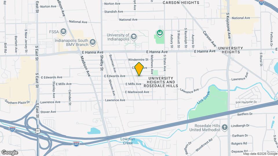 1421 E Edwards Ave Mapa y Detalles de la Ubicación