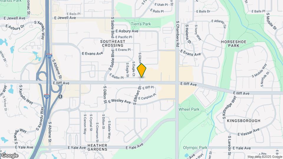 14794 E Baltic Pl Map and Location Details