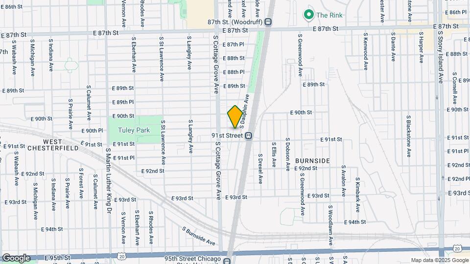 9040 S Dauphin Ave Map and Location Details