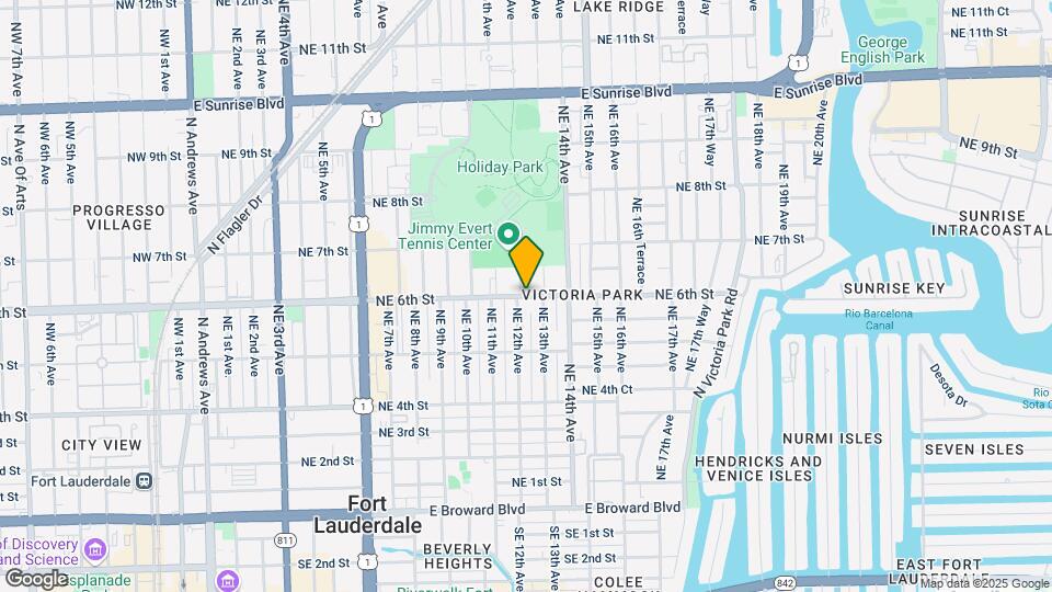 1219 NE 6th St, Unit 1 Map and Location Details
