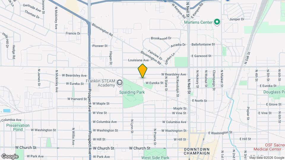 1005 N Elm St Map and Location Details