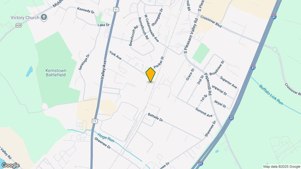 2918 Packer St Map and Location Details