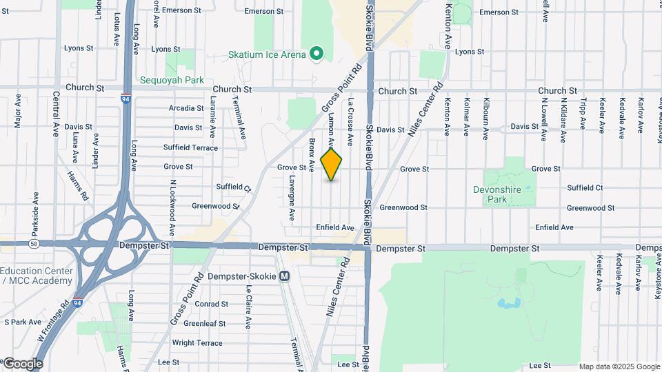 8957 Lamon Ave-Unit -2N Map and Location Details