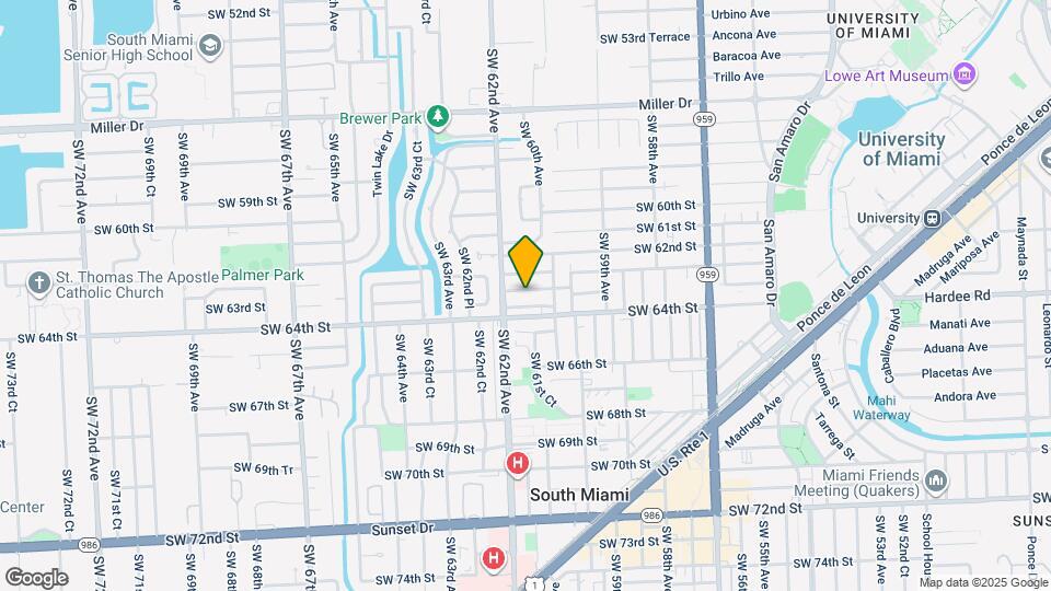 6120 SW 63rd St Map and Location Details