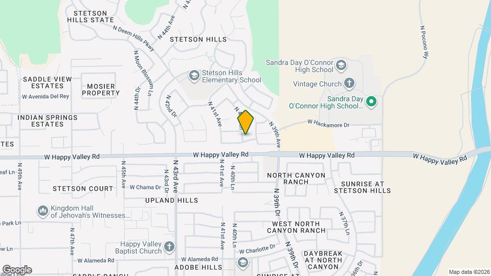 25027 N 40th Ln Map and Location Details