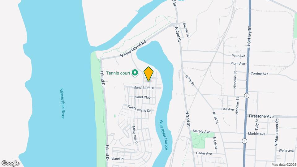 1413 Island Town Dr Map and Location Details