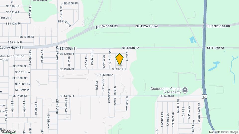 13700 SE 54th Ct Map and Location Details