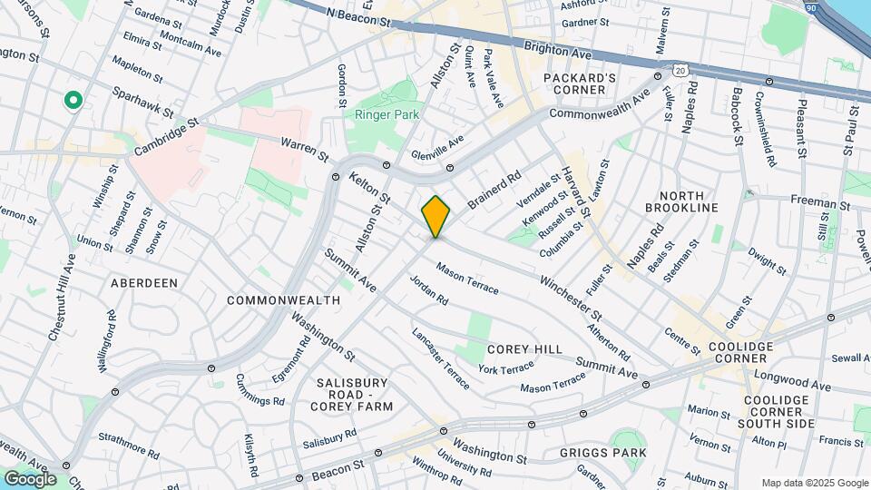 255 Kelton St, Unit #7 Map and Location Details