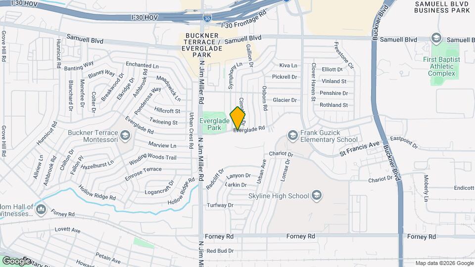 6218 Everglade Rd Map and Location Details