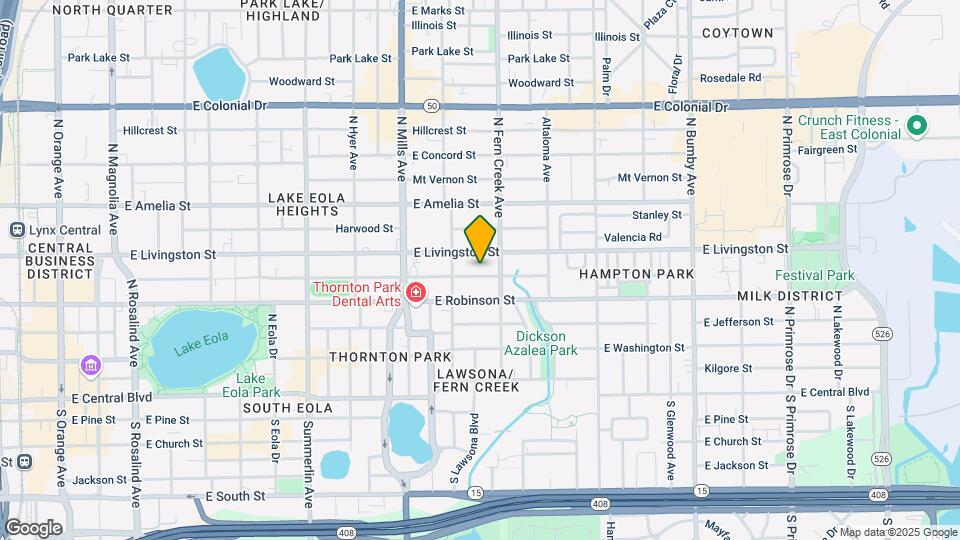 1505 E Ridgewood St Mapa y Detalles de la Ubicación