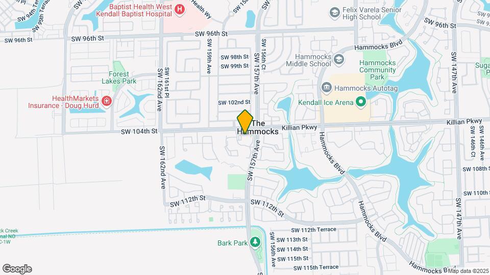 10451 SW 157th Pl Map and Location Details