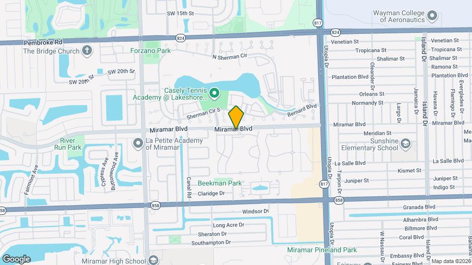8401 SW 25th Ct Map and Location Details