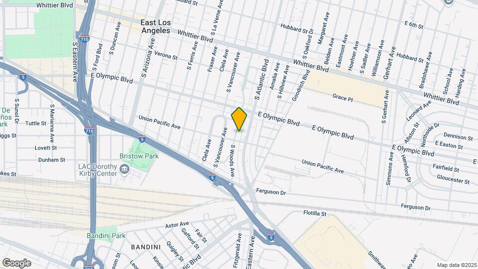 1258 S Woods Ave Mapa y Detalles de la Ubicación