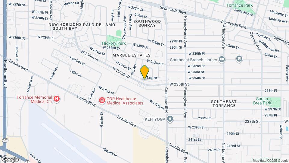 2585 W 235th St Map and Location Details