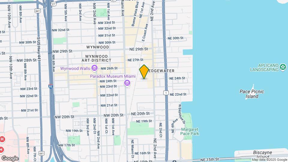 121 NE 24th St Map and Location Details