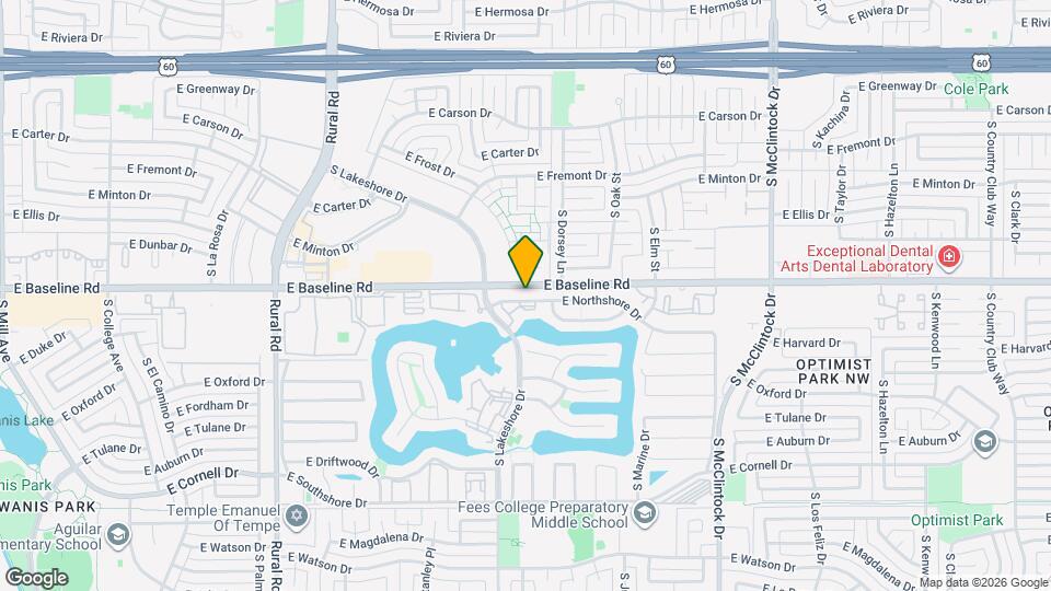 1226 E Northshore Dr Map and Location Details