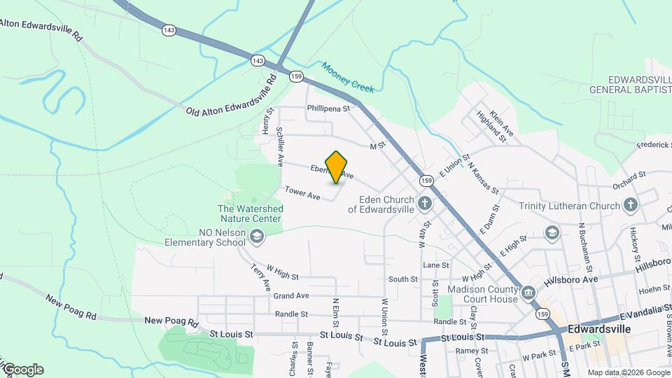 313 Locust St Map and Location Details