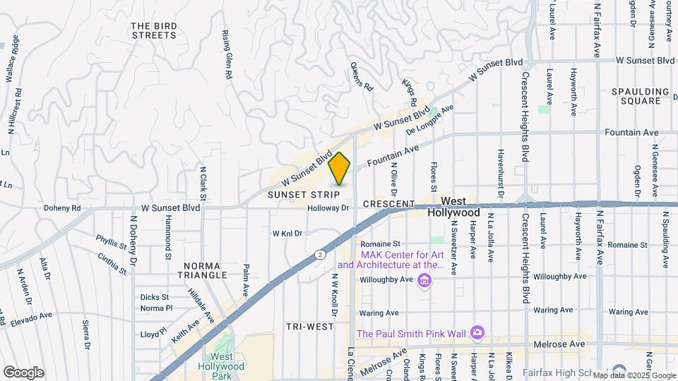1134 Alta Loma Rd-Unit -214 Map and Location Details