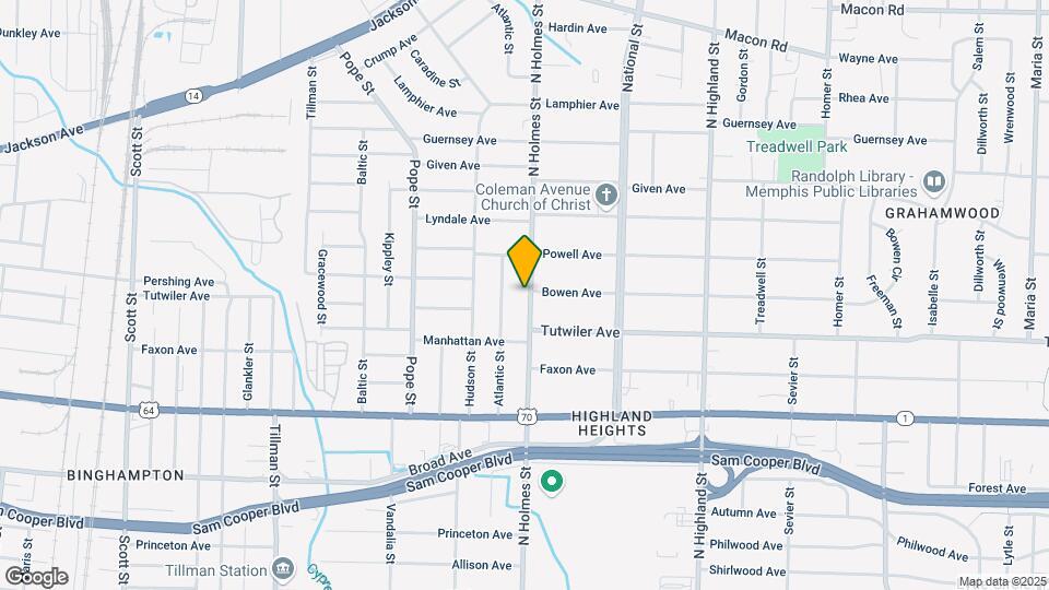 771 N Holmes St Map and Location Details