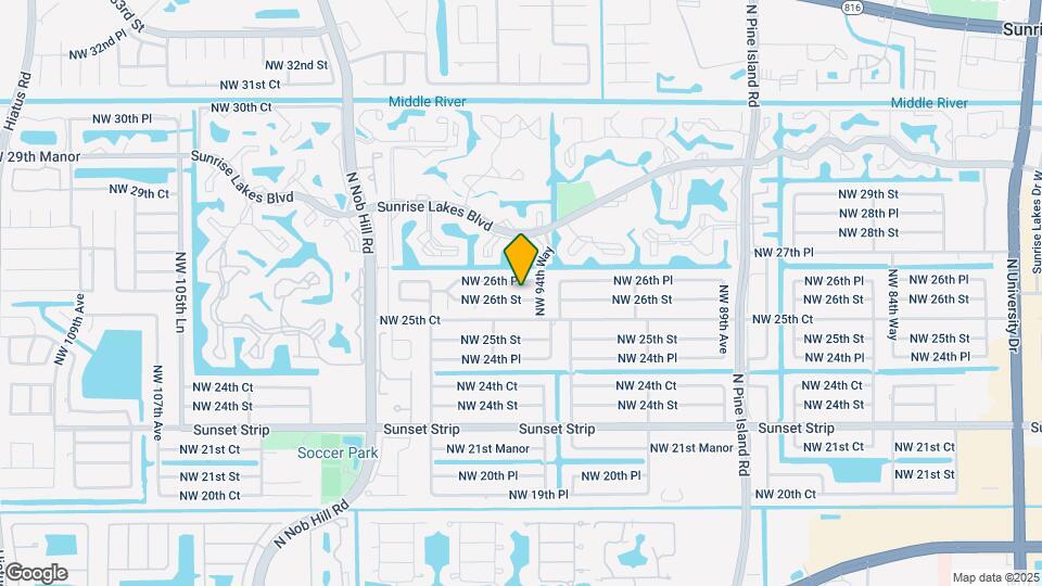 9523 NW 26th St Map and Location Details