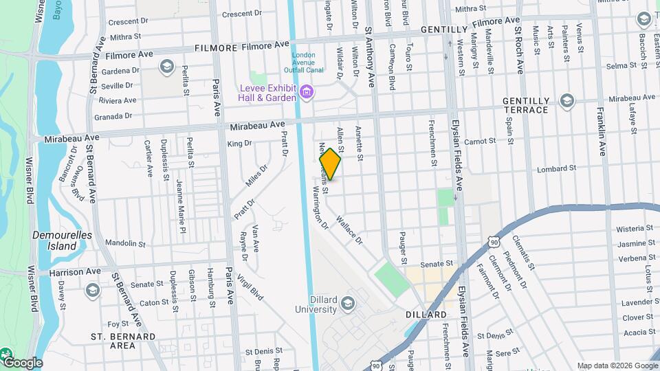 4519 New Orleans St Map and Location Details