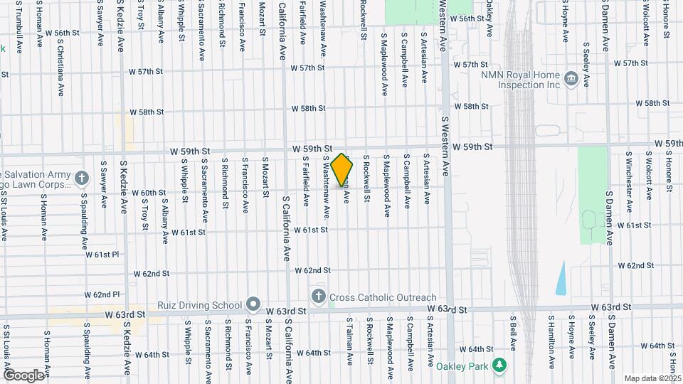6000-6004 S Talman Ave Map and Location Details