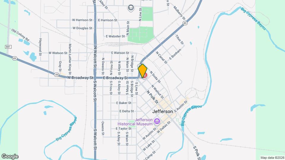 606 N Polk St Map and Location Details